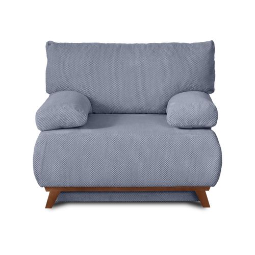Cristal - Fauteuil - Convertible Avec Coffre - En Velours Texturé