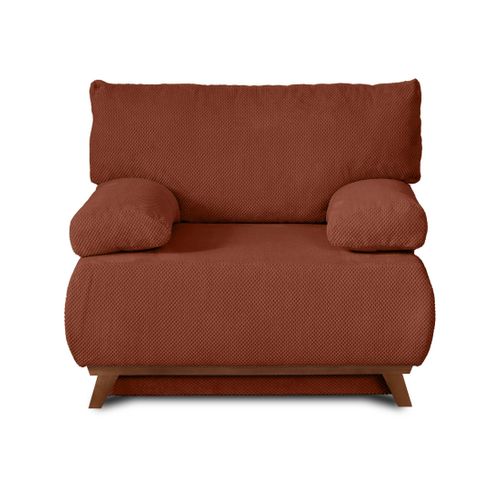Cristal - Fauteuil - Convertible Avec Coffre - En Velours Texturé