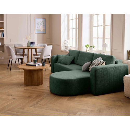 Miro - Canapé D'angle Réversible - 4 Places - Convertible Avec Coffre - En Velours Texturé