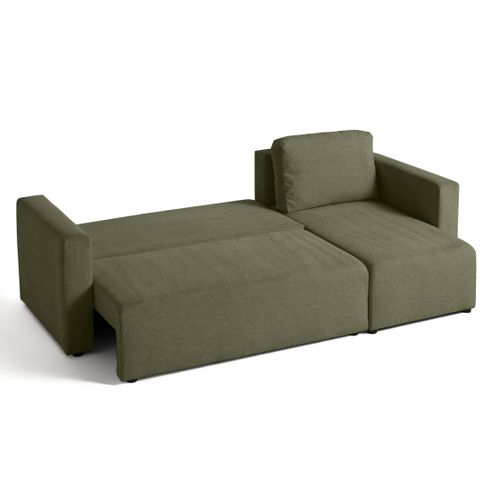 Canopy - Canapé D'angle Réversible - 4 Places - Convertible Avec Coffre - En Tissu Texturé