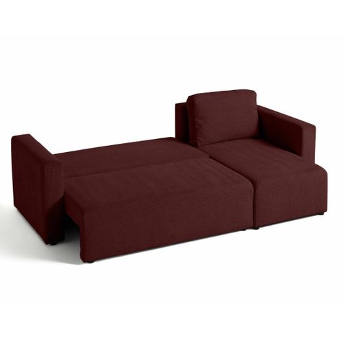 Canopy - Canapé D'angle Réversible - 4 Places - Convertible Avec Coffre - En Tissu Texturé