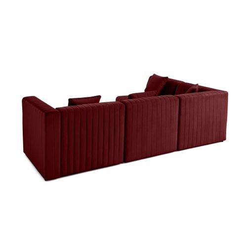 Nova - Canapé Modulable D'angle Droit - 5 Places - En Velours