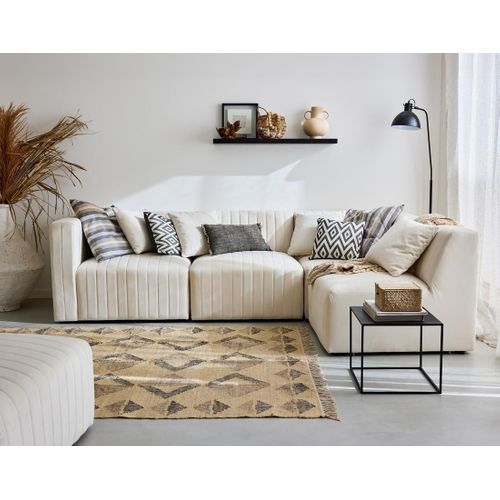 Nova - Canapé Modulable D'angle Droit - 5 Places - En Velours