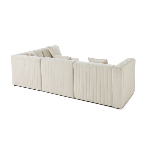 Nova - Canapé Modulable D'angle Droit - 5 Places - En Velours