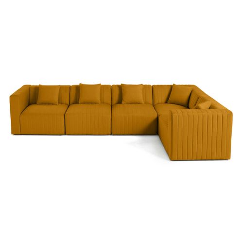 Nova - Canapé Modulable D'angle Réversible - 6 Places - En Velours