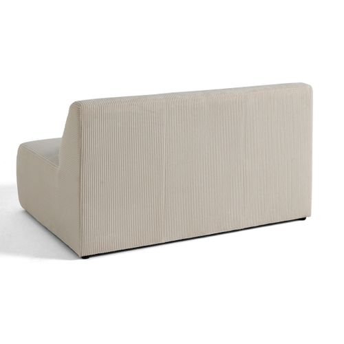 Onyx - Canapé Droit 2 Places - En Velours Côtelé Beige