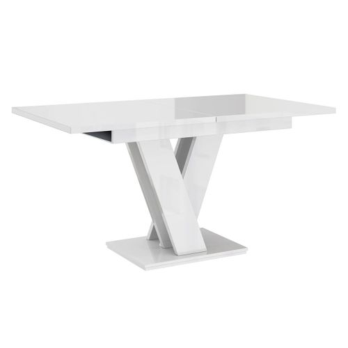 Xandriel - Table à Manger Extensible - Blanc - 4 à 6 Personnes