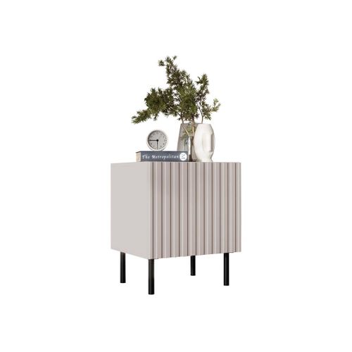 Timote - Lot De 2 Tables De Chevet - Écru - 54 Cm