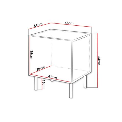 Timote - Lot De 2 Tables De Chevet - Écru - 54 Cm