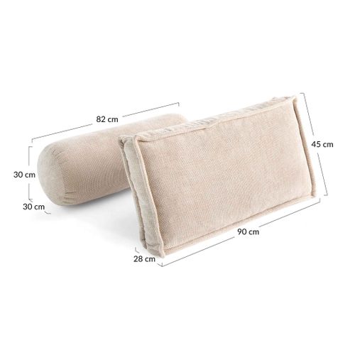 Marisol - Lot De Deux Coussins De Dossier - Velours Texturé