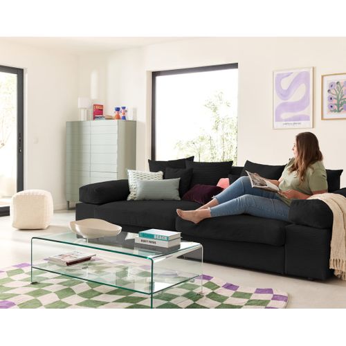 Aspen - Canapé 4 Places - Assise Profonde - Velours Côtelé