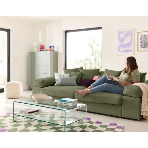 Aspen - Canapé 4 Places - Assise Profonde - Velours Côtelé