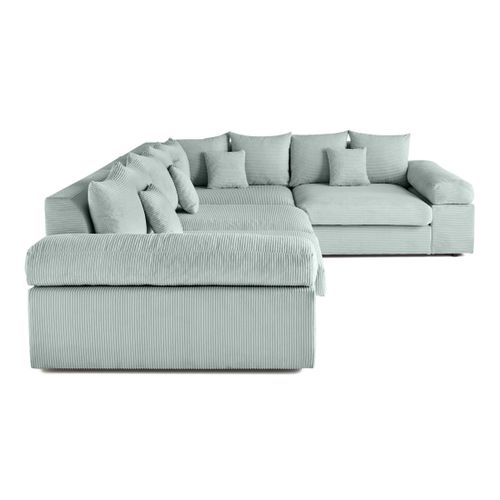 Aspen - Canapé D'angle Réversible 5 Places - Assise Profonde - En Velours Côtelé