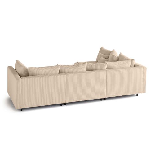 Edinburg - Canapé Modulable D'angle Réversible 4 Places - En Velours Côtelé