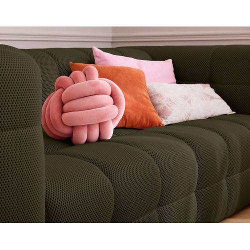 Suzano - Canapé 3 Places - En Tissu Mailles 3d Vert