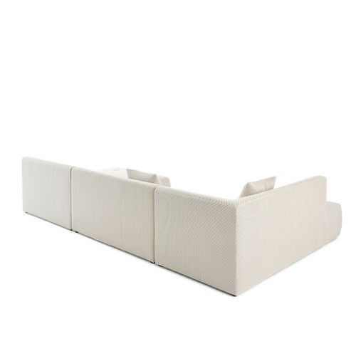 Onyx - Canapé Panoramique Modulable D'angle Gauche - 7 Places - En Tissu Mailles 3d