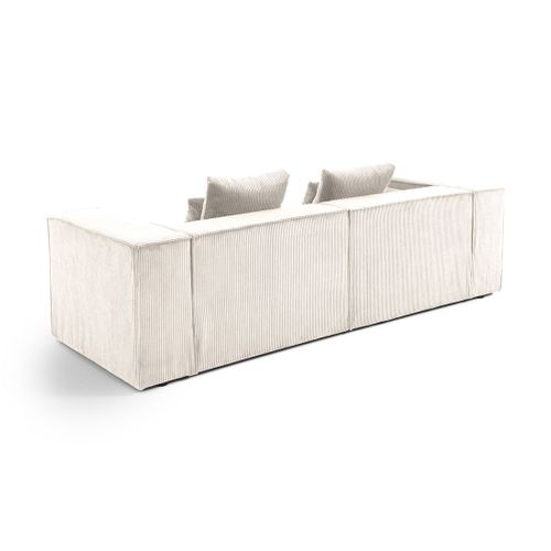 Colombine - Canapé Modulable Droit - 2 Places - En Velours Côtelé
