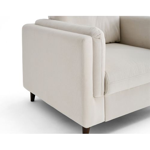 Brooke - Fauteuil En Velours Pieds En Bois