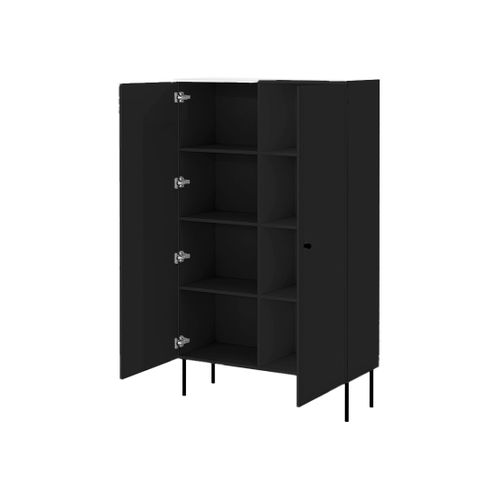 Lavaggi - Buffet Haut - Noir - 2 Portes - 166 Cm