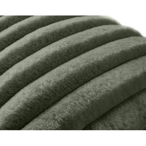 Sierra - Coussin - En Fausse Fourrure Côtelé - 40x40 Cm