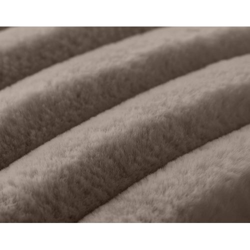 Sierra - Coussin - En Fausse Fourrure Côtelé - 40x40 Cm