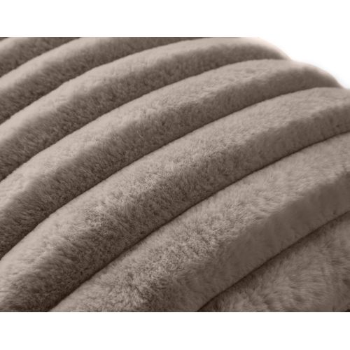 Sierra - Coussin - En Fausse Fourrure Côtelé - 40x40 Cm
