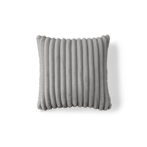 Sierra - Coussin - En Fausse Fourrure Côtelé - 40x40 Cm