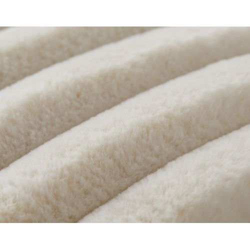 Sierra - Coussin - En Fausse Fourrure Côtelé - 40x40 Cm