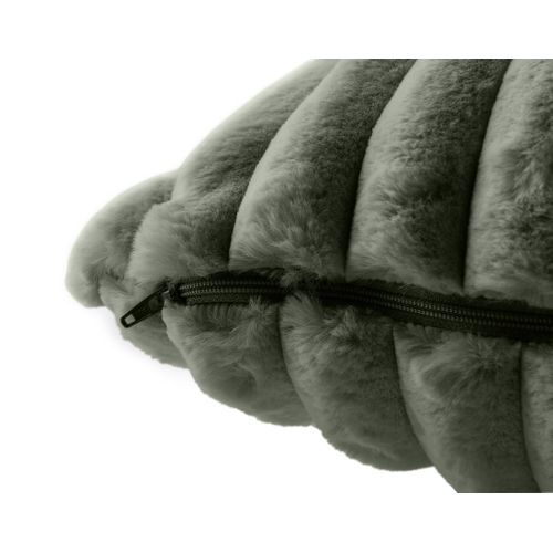 Sierra - Coussin - En Fausse Fourrure Côtelé - 50x50 Cm