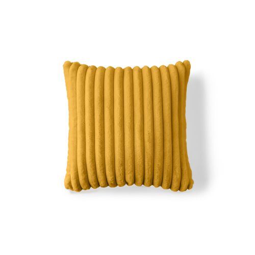 Sierra - Coussin - En Fausse Fourrure Côtelé - 50x50 Cm