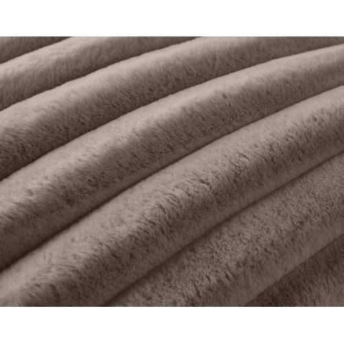 Sierra - Coussin - En Fausse Fourrure Côtelé - 50x50 Cm