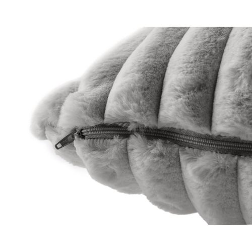 Sierra - Coussin - En Fausse Fourrure Côtelé - 50x50 Cm