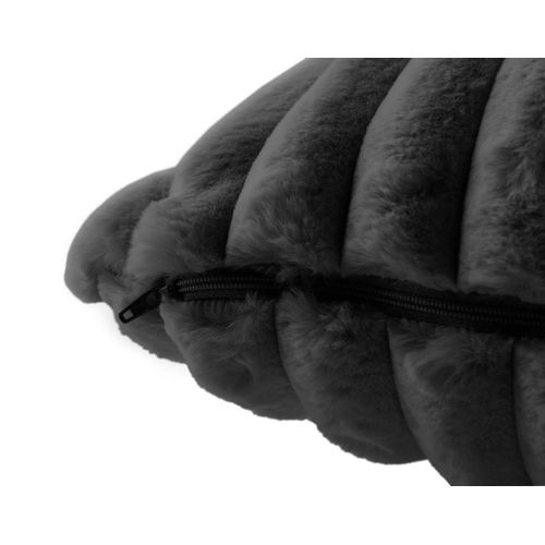 Sierra - Coussin - En Fausse Fourrure Côtelé - 50x50 Cm