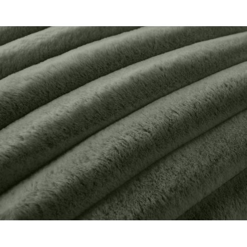 Sierra - Coussin - En Fausse Fourrure Côtelé - 60x60 Cm