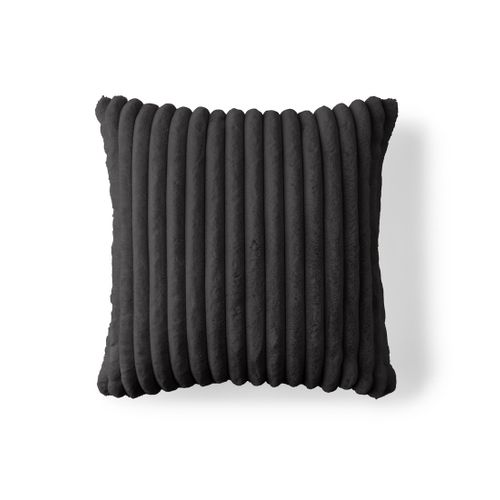 Sierra - Coussin - En Fausse Fourrure Côtelé - 60x60 Cm