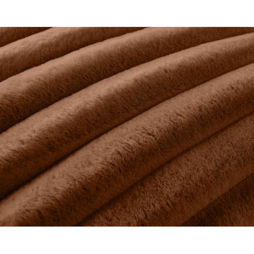 Sierra - Coussin - En Fausse Fourrure Côtelé - 60x60 Cm