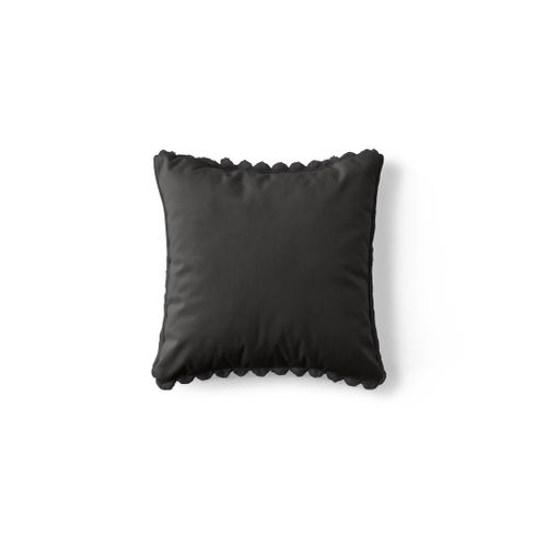 Pampelune - Coussin - En Fausse Fourrure Côtelé Et Velours - 40x40 Cm