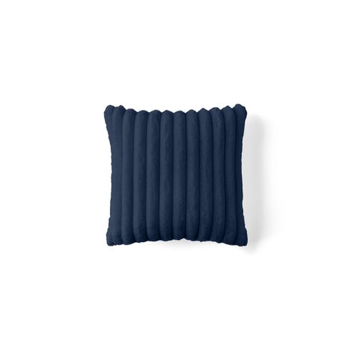 Laponie - Coussin - En Fausse Fourrure Côtelé - 40x40 Cm