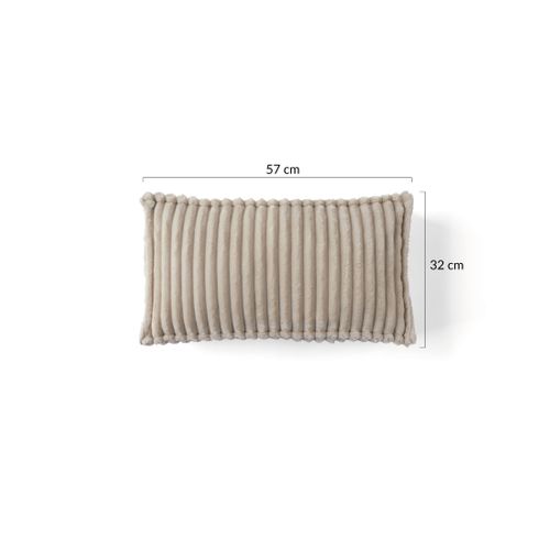 Stella - Coussin - En Velours Côtelé Grosses Côtes - 32x57 Cm