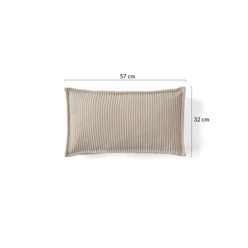 Stella - Coussin - En Velours Côtelé - 32x57 Cm