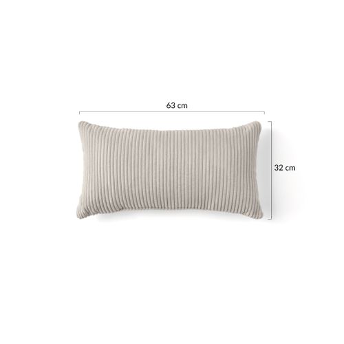Colombine - Coussin - En Velours Côtelé - 32x63 Cm