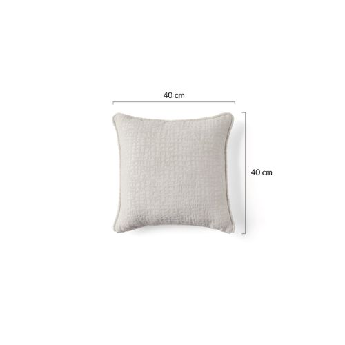 Topaze - Coussin - En Tissu Velours Relief - 40x40 Cm