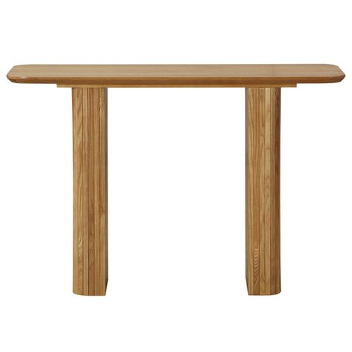 Milazzo - Console - Bois Plaqué Chêne Et Cannage - 120 Cm