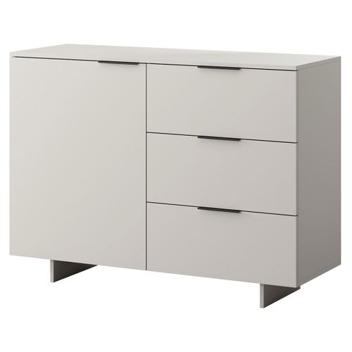 Canterbury - Buffet Bas - Beige - 3 Tiroirs Et 1 Porte - 120 Cm