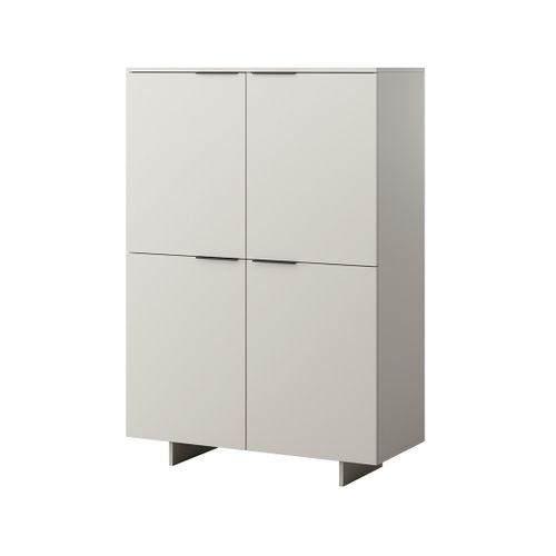 Canterbury - Buffet Haut - Beige - 4 Portes -145 Cm