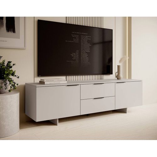 Canterbury - Meuble TV - 2 Tiroirs Et 2 Portes - Beige - 180 Cm
