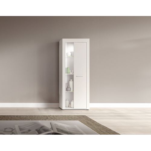 Stafford - Vitrine - Blanc - 2 Portes - 60x159 Cm