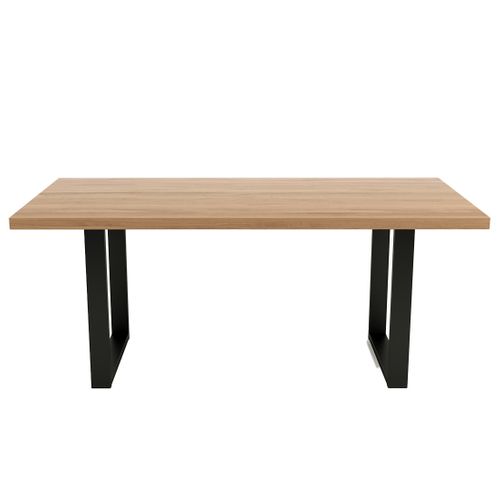 Jessie - Table à Manger - Chêne Et Hêtre Massif - 180 Cm