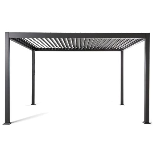 Cherry - Pergola Bioclimatique - Aluminium - 4x3m - Gris Anthracite