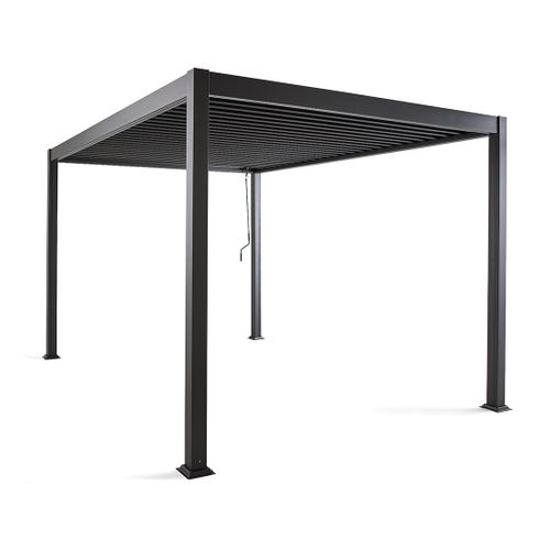 Cherry - Pergola Bioclimatique - Aluminium - 4x3m - Gris Anthracite
